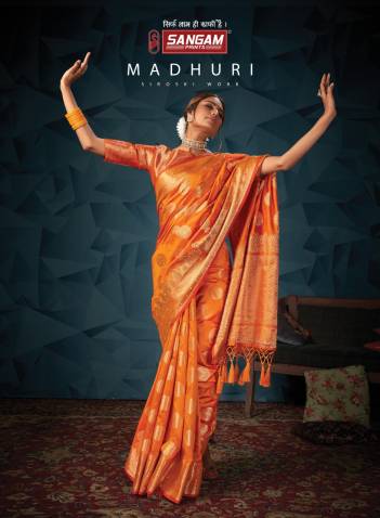Madhuri by Sangam Print Pure Silk Saree Collection Wholesaler in Surat
